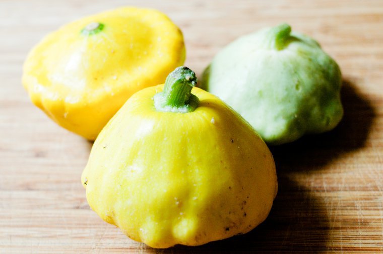Yellow and Green mix Patty Pan squash seeds, 20 seeds      #IEB31