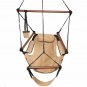 Outdoor Hammock Hanging Chair Air Deluxe Sky Swing Chair Solid Wood 250lb Brown