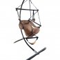 Outdoor Hammock Hanging Chair Air Deluxe Sky Swing Chair Solid Wood 250lb Brown