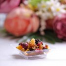 25 Plastic Disposable plate - Clear color - size  2.5" Mini Square   #CHCF2