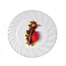 12 pcs -   Round Disposable Plastic Plate - white color - size   6"     #CHCF2