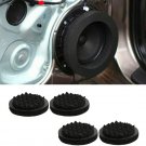 4PCS 6.5" Black Rubber Foam Car Door Speaker Sound Insulation Ring Self-Adhesive