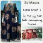 Maura batik longdres stamp - robe maura riska - robe ecer dam wholesaler