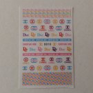 Designer Brand Nail Stickers Logo Decals Art Manicure Pedicure 010