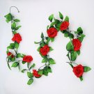 UK Only Party Wedding Decor Artificial Rose Flower Fake Vine Hanging