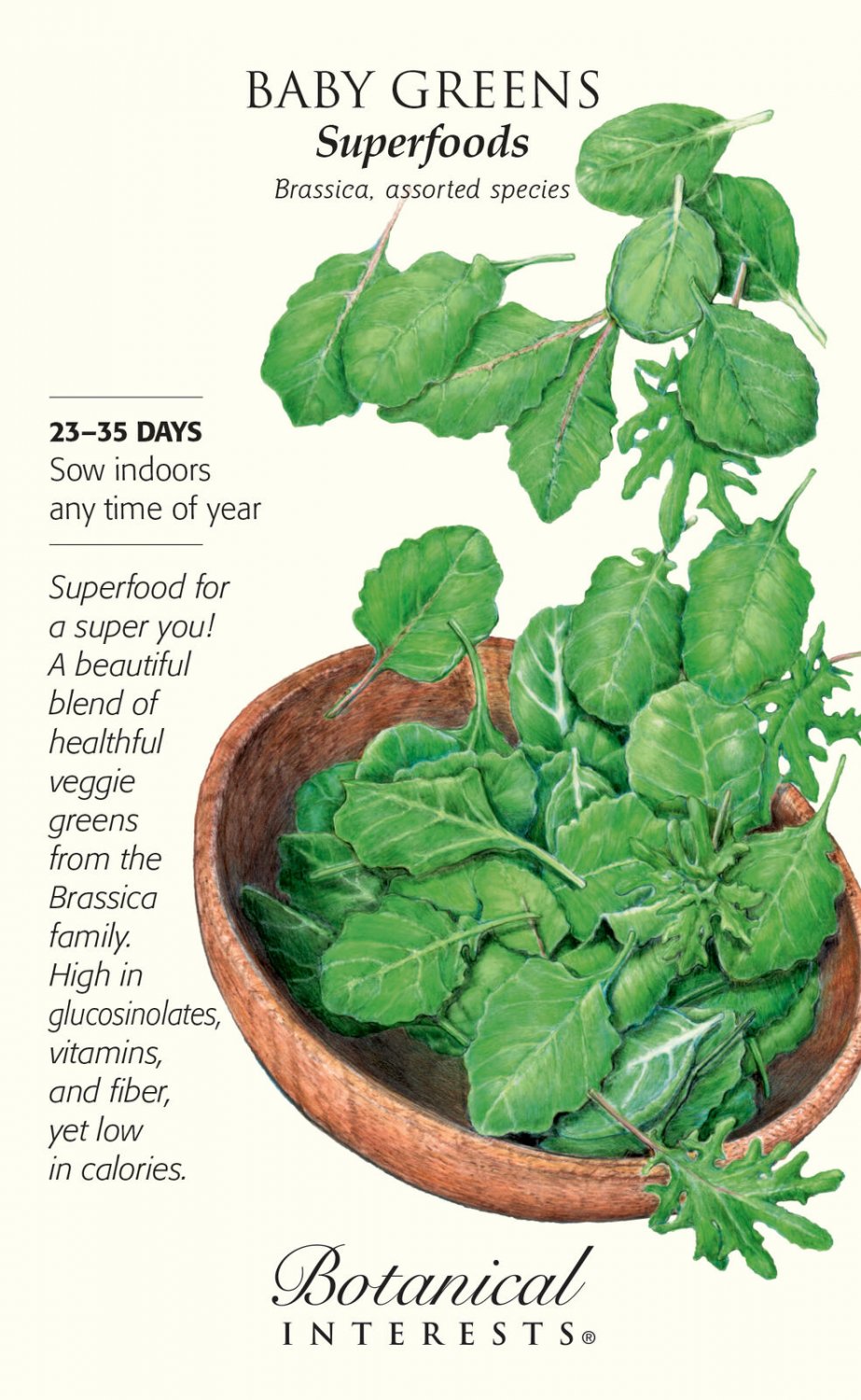 Superfoods Baby Greens Seeds - 12 grams - Brassica