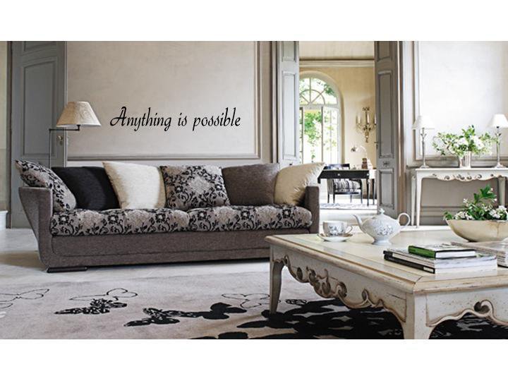 ANYTHING IS POSSIBLE Home Decor Wall Vinyl Decal Home Art