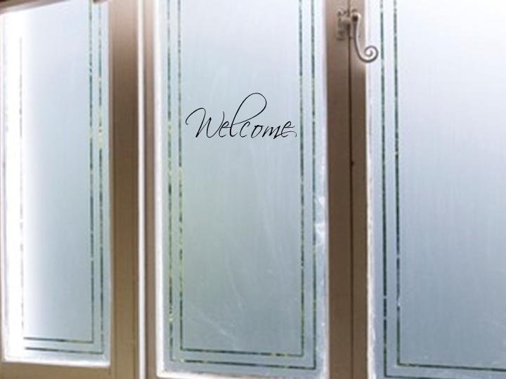 WELCOME Decor Wall Vinyl Decal Home Art