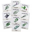 seeds certified organic herb variety pack (10-pack) - 6,500 non gmo, heirloo...