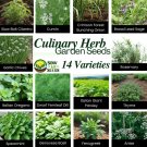 14 culinary herb garden seed bundle - varieties for cooking, baking & herbal tea