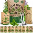 18 seeds culinary herbs variety pack - 10,180 heirloom, non-gmo, seeds...
