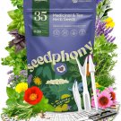 35 seeds medicinal & tea herb variety pack - 16,285 non-gmo heirloom herbs seed