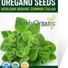 seeds organic common italian oregano -da organic, non-gmo, open pollinated, h