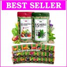 70 32,000 heirloom seeds: unique non-gmo vegetables & herbs for perfect gardens