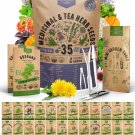 35 seeds medicinal & tea herb variety pack for indoor outdoors. 16,335 non...