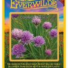 1000 seeds chives herb - everwilde farms mylar seed packet