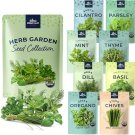 seeds organic herb for planting, indoor outdoor and hydroponic garden, incl basi