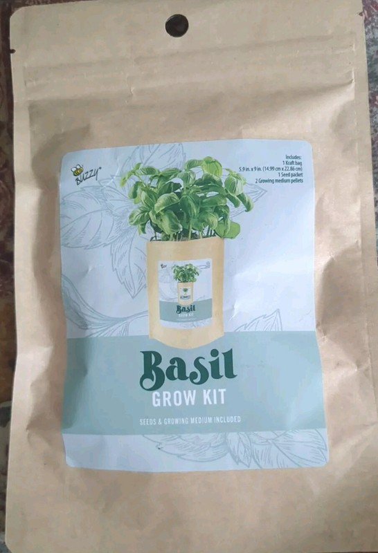 buzzy organic basil grow kit new