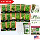 seeds 15 heirloom culinary herb - varieties for indoor & outdoor gardening
