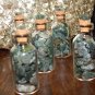 Genuine GREEN MOSS AGATE Tumbled Chips Jar - Crystals - Chakra Stones - Gemstone Jars