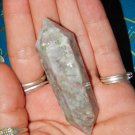 Genuine RUBELLITE Included QUARTZ Double Terminated Wand - Red Tourmaline in Quartz Crystal Point
