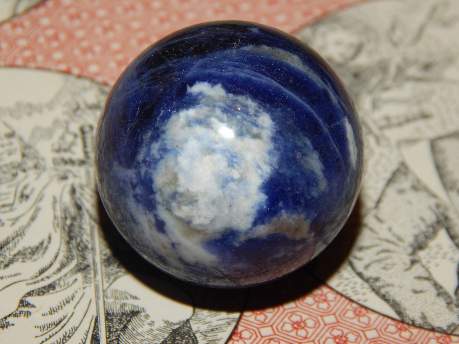 Genuine SODALITE ORB - Natural Sodalite Sphere - 30mm Gemstone Crystal Ball