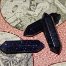 SUNSET SITARA Double Terminated Crystal Point - Blue Goldstone Crystal Grid Gemstone