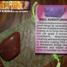 Genuine RED AVENTURINE - Genuine Tumbled Red Aventurine - 1+ Inch Gemstones