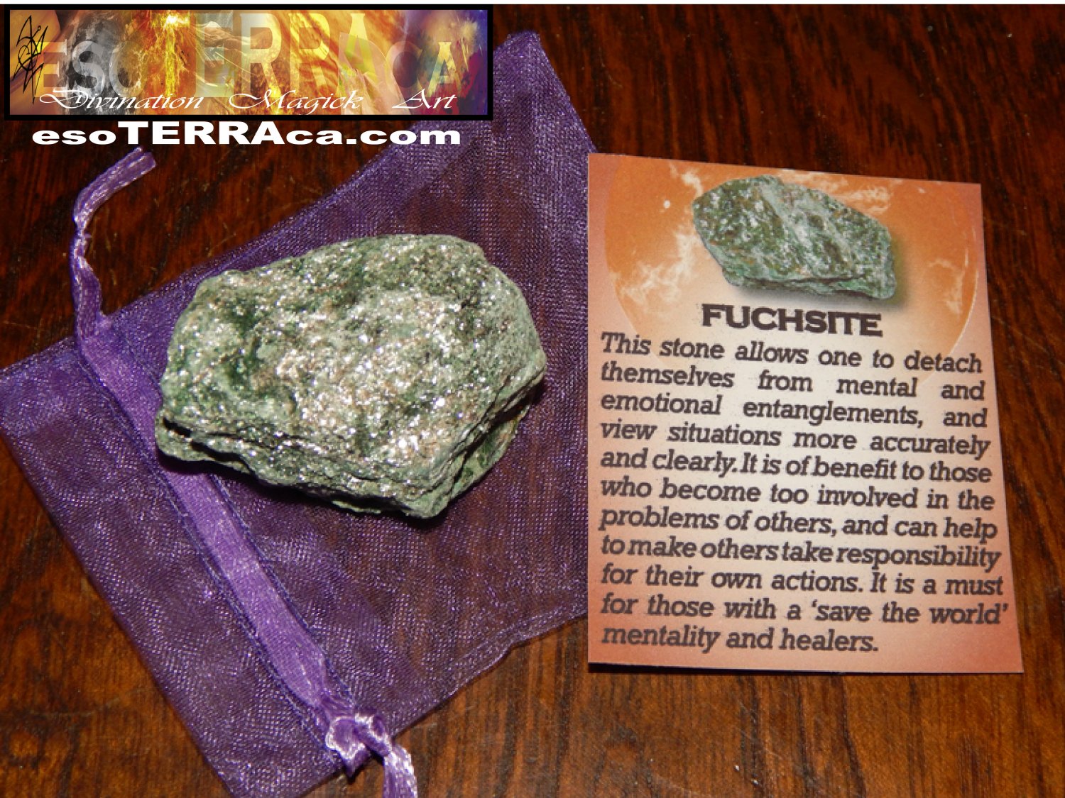 GENUINE FUCHSITE - Genuine Rough Fuchsite - 1+ Inch Gemstone - Metaphysical Crystals