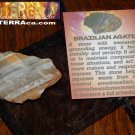 Genuine BRAZILIAN AGATE - Genuine Rough Brazilian Agate - 1+ Inch Gemstones