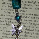 Genuine ABALONE Fairy Necklace - Tibetan Silver Faerie Pendant with Abalone