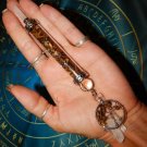 Genuine TIGER'S EYE WAND with Clear Quartz Crystals - Tree of Life Gemstone Wand