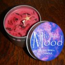 In the Mood Ritual Spell Candle - Contains Genuine Gemstones and Herbs
