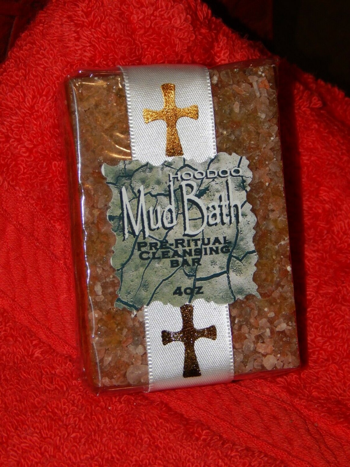 Hoodoo Mud Bath Pre-Ritual Bath Soap - 4 ounce Bar - Kaolin Clay and Herb Soap