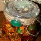 LARGE Green Dreams Honey Jar - 12.5 ounce Hoodoo Honey Jar Spell