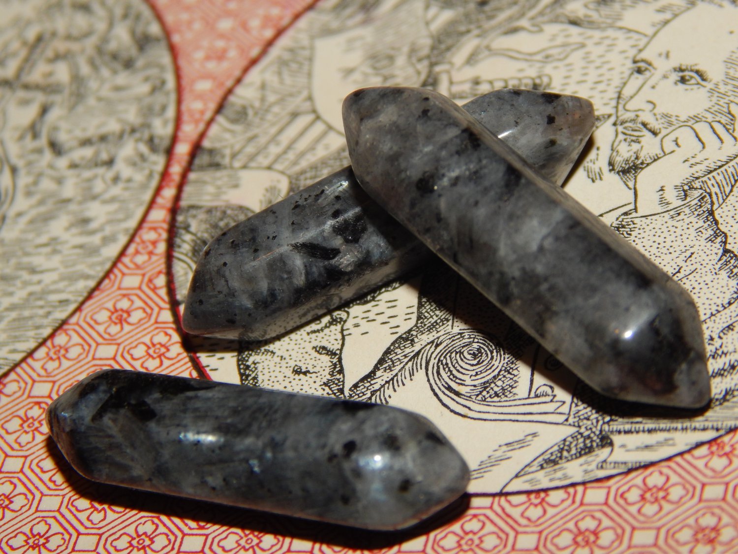 GENUINE LARVIKITE Double Terminated Crystal Point - Genuine Larvikite Crystal