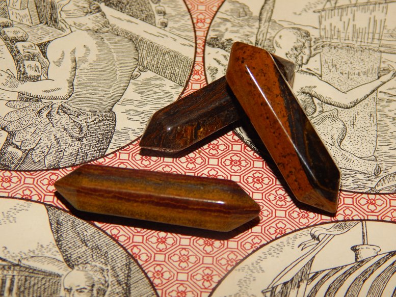 Genuine TIGER IRON Double Terminated Crystal - Genuine Tiger Iron Crystals