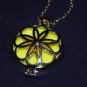 AROMATHERAPY LOCKET ~ Mandala Flower Design ~ Change Colors & Scents