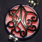AROMATHERAPY LOCKET ~ Heart Scroll Design ~ Change Colors & Scents