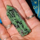 Genuine RUBY in ZOISITE Tower - Zoisite Gemstone Crystal Wand Point