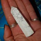 Genuine WHITE HOWLITE Tower - White Howlite Gemstone Wand - Metaphysical Healing Crystal