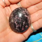 Genuine RHODONITE Palm Stone - Large Tumbled Genuine Rhodonite
