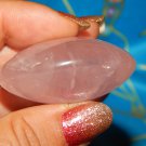 Genuine ROSE QUARTZ Palm Stone - Large Tumbled Genuine Rose Quartz Crystal