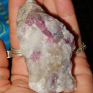 Genuine RUBELLITE - Genuine Rough Red Tourmaline - Raw Rubellite Crystal Cluster