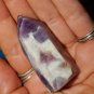 Genuine DREAM AMETHYST Tower - Chevron Amethyst Gemstone Crystal Wand Point