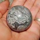 Genuine BLACK CRAZY LACE AGATE ORB - Natural Lace Agate Sphere - 40mm Gemstone Crystal Ball
