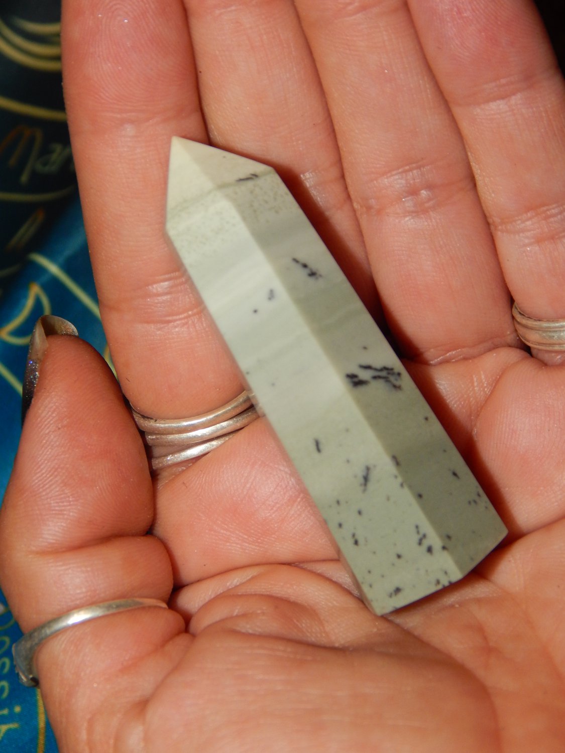 Genuine DENDRITE Tower - Dendritic Opal Gemstone Wand Crystal Point