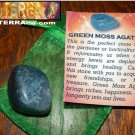Genuine GREEN MOSS AGATE - Genuine Tumbled Moss Agate - 1+ Inch Gemstones