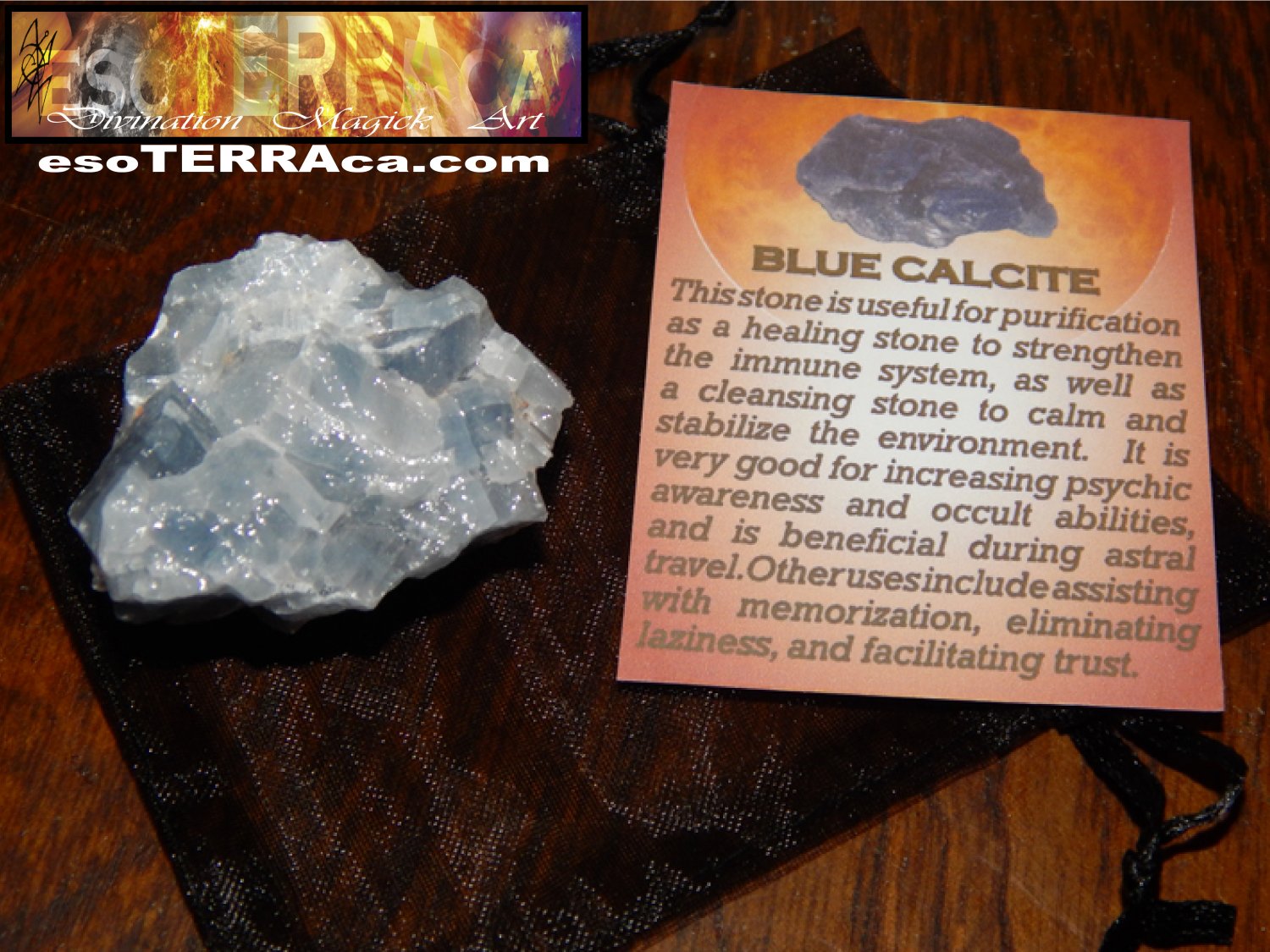 Genuine BLUE CALCITE - Genuine Rough Blue Calcite - 1+ Inch Gemstone - Metaphysical Crystals