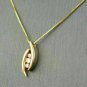 Beautiful 1.45Ct Round Cut Diamond 3-Stone Pendant 14k Yellow Gold Finish